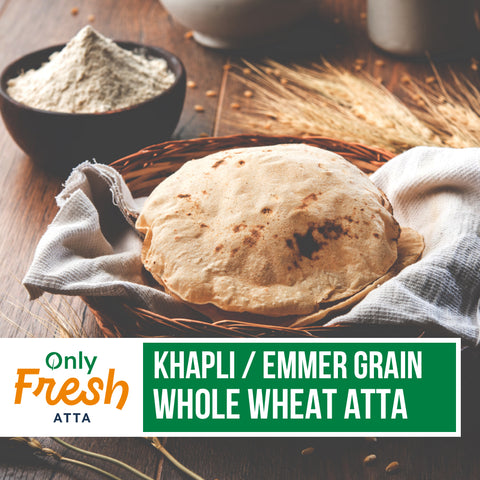 Only Fresh Khapli Emmer Grain Whole Wheat Atta