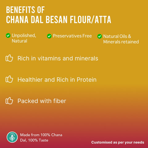 Only Fresh 100% Whole Chana Dal (Gram) Besan